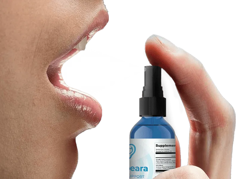 Whispeara User spraying Mouth